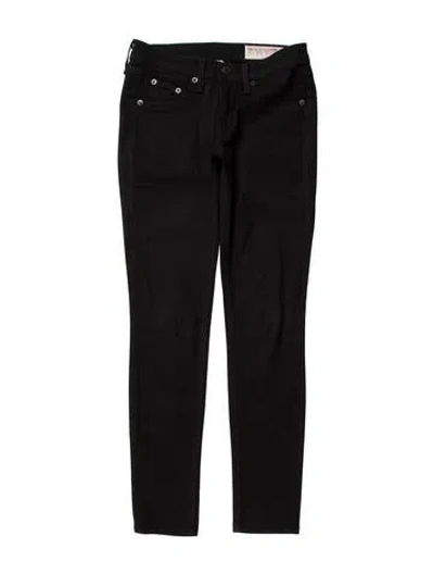 Pre-owned Rag & Bone Low-rise Skinny Leg Jeans In Black