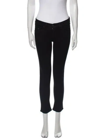 Pre-owned Rag & Bone Low-rise Skinny Leg Jeans In Black