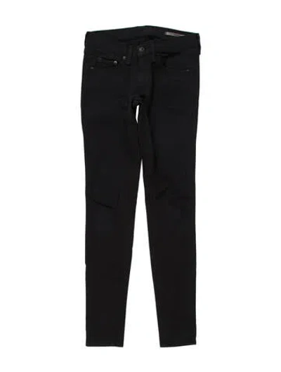Pre-owned Rag & Bone Low-rise Skinny Leg Jeans In Black