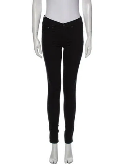 Pre-owned Rag & Bone Low-rise Skinny Leg Jeans In Black