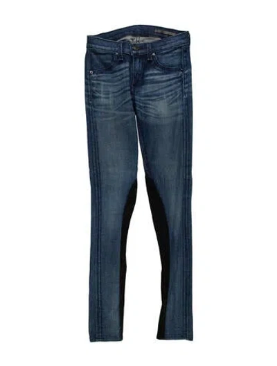 Pre-owned Rag & Bone Low-rise Skinny Leg Jeans In Blue