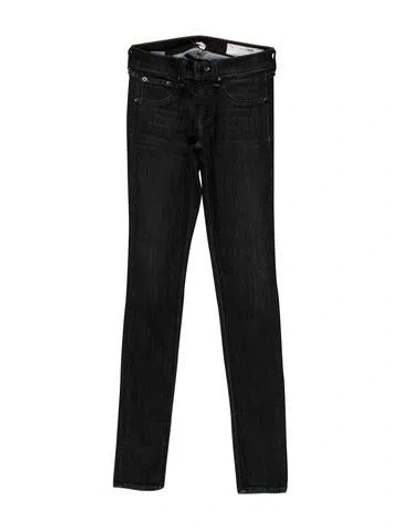 Pre-owned Rag & Bone Low-rise Skinny Leg Jeans In Blue
