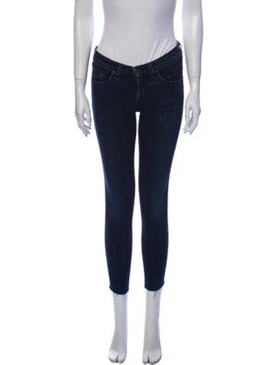 Pre-owned Rag & Bone Low-rise Skinny Leg Jeans In Blue