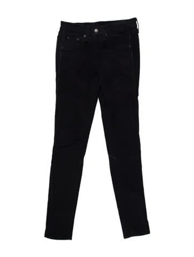 Pre-owned Rag & Bone Low-rise Skinny Leg Jeans In Blue