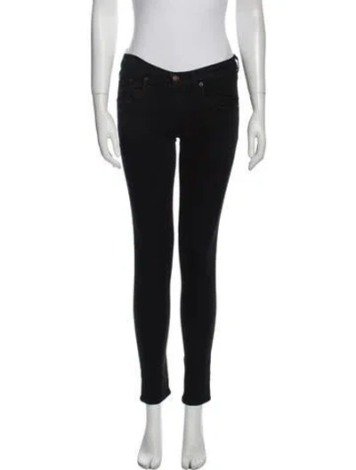 Pre-owned Rag & Bone Low-rise Skinny Leg Jeans In Blue