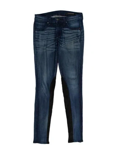 Pre-owned Rag & Bone Low-rise Skinny Leg Jeans In Blue