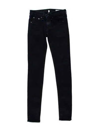 Pre-owned Rag & Bone Low-rise Skinny Leg Jeans In Blue