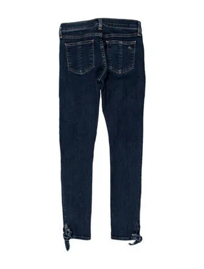 Pre-owned Rag & Bone Low-rise Skinny Leg Jeans In Blue