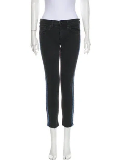 Pre-owned Rag & Bone Low-rise Skinny Leg Jeans In Blue