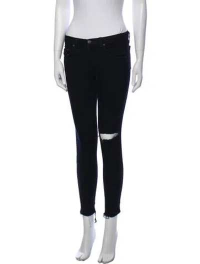 Pre-owned Rag & Bone Low-rise Skinny Leg Jeans In Blue