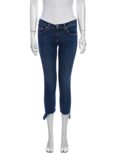 Pre-owned Rag & Bone Low-rise Skinny Leg Jeans In Blue