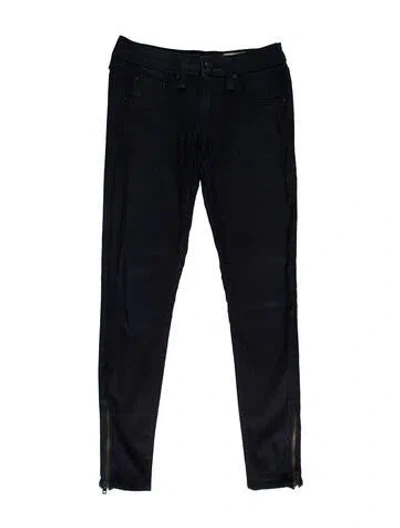 Pre-owned Rag & Bone Low-rise Skinny Leg Jeans In Blue