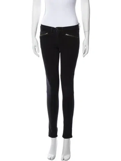Pre-owned Rag & Bone Low-rise Skinny Leg Jeans In Blue