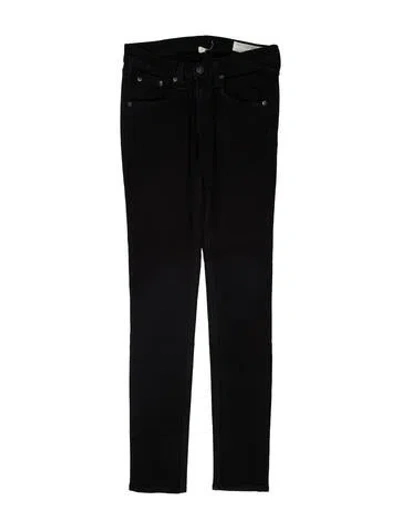 Pre-owned Rag & Bone Low-rise Skinny Leg Jeans In Blue