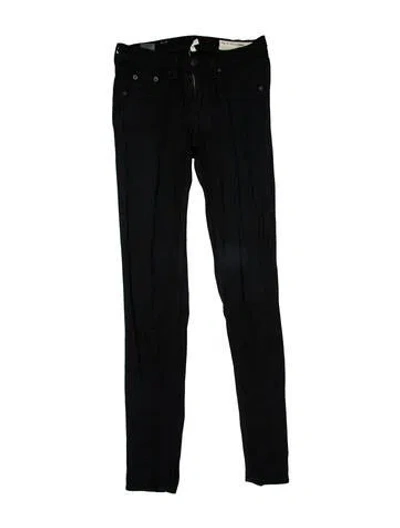 Pre-owned Rag & Bone Low-rise Skinny Leg Jeans In Blue