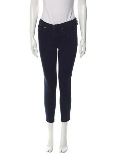 Pre-owned Rag & Bone Low-rise Skinny Leg Jeans In Blue