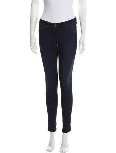 Pre-owned Rag & Bone Low-rise Skinny Leg Jeans In Blue