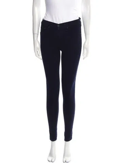Pre-owned Rag & Bone Low-rise Skinny Leg Jeans In Blue