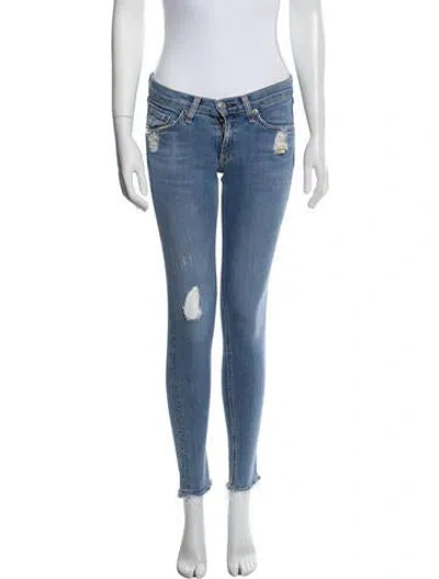 Pre-owned Rag & Bone Low-rise Skinny Leg Jeans In Blue