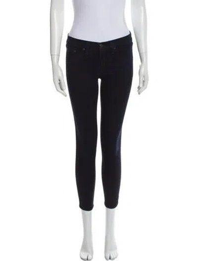 Pre-owned Rag & Bone Low-rise Skinny Leg Jeans In Blue