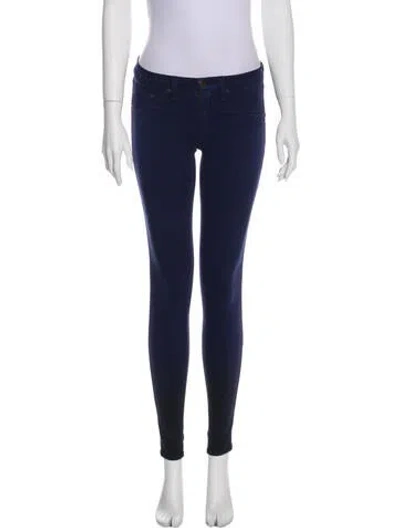 Pre-owned Rag & Bone Low-rise Skinny Leg Jeans In Blue