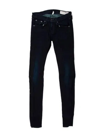 Pre-owned Rag & Bone Low-rise Skinny Leg Jeans In Blue