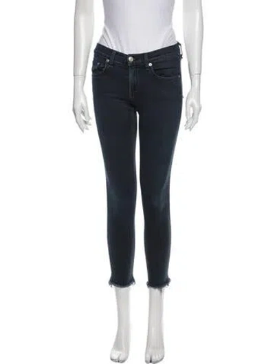 Pre-owned Rag & Bone Low-rise Skinny Leg Jeans In Blue