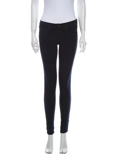 Pre-owned Rag & Bone Low-rise Skinny Leg Jeans In Blue