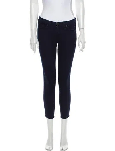 Pre-owned Rag & Bone Low-rise Skinny Leg Jeans In Blue