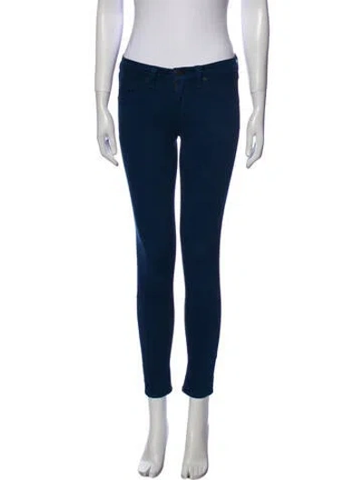 Pre-owned Rag & Bone Low-rise Skinny Leg Jeans In Blue