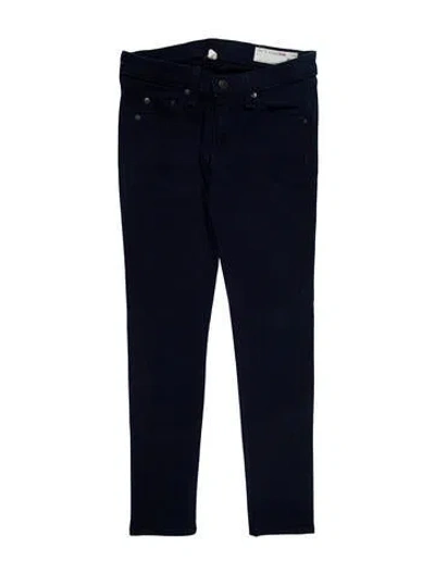 Pre-owned Rag & Bone Low-rise Skinny Leg Jeans In Blue