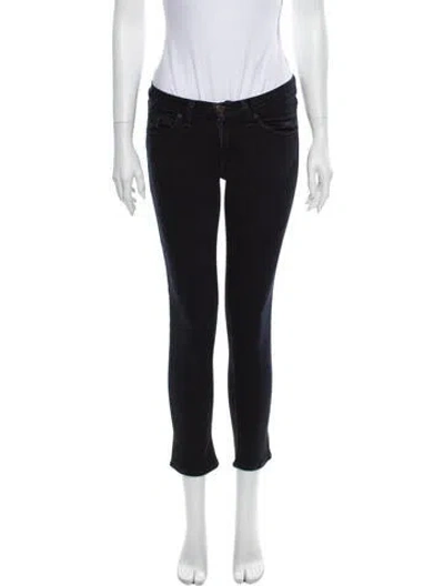 Pre-owned Rag & Bone Low-rise Skinny Leg Jeans In Blue