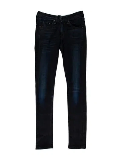 Pre-owned Rag & Bone Low-rise Skinny Leg Jeans In Blue