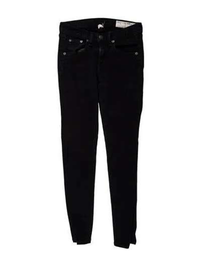 Pre-owned Rag & Bone Low-rise Skinny Leg Jeans In Blue