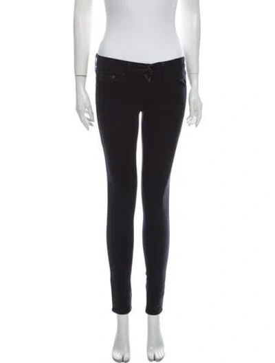 Pre-owned Rag & Bone Low-rise Skinny Leg Jeans In Blue