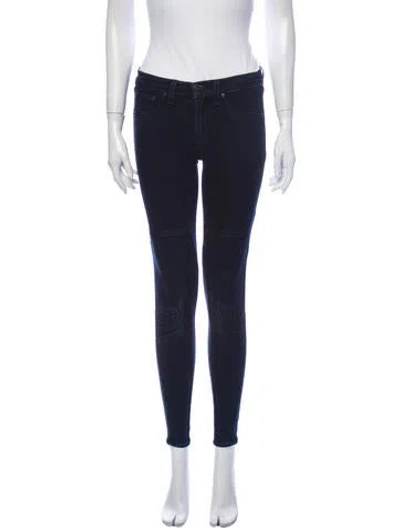 Pre-owned Rag & Bone Low-rise Skinny Leg Jeans In Blue