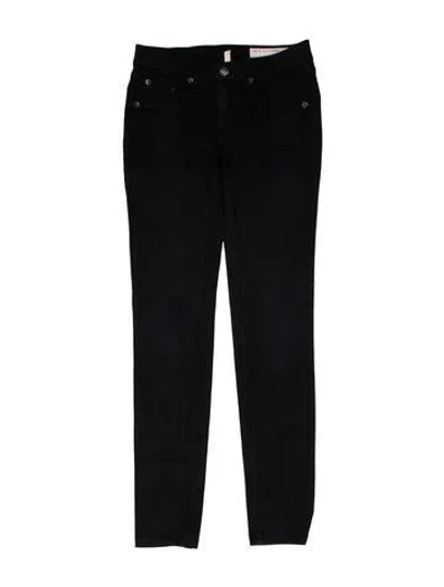 Pre-owned Rag & Bone Low-rise Skinny Leg Jeans In Blue