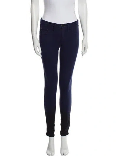 Pre-owned Rag & Bone Low-rise Skinny Leg Jeans In Blue