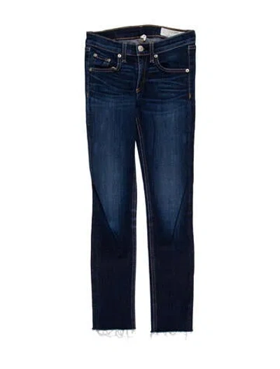 Pre-owned Rag & Bone Low-rise Skinny Leg Jeans In Blue