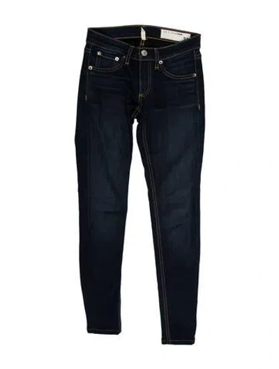 Pre-owned Rag & Bone Low-rise Skinny Leg Jeans In Blue