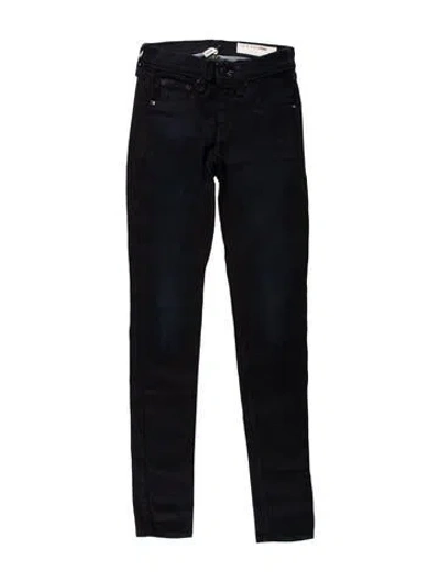 Pre-owned Rag & Bone Low-rise Skinny Leg Jeans In Blue