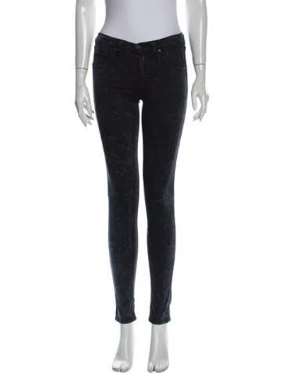 Pre-owned Rag & Bone Low-rise Skinny Leg Jeans In Blue