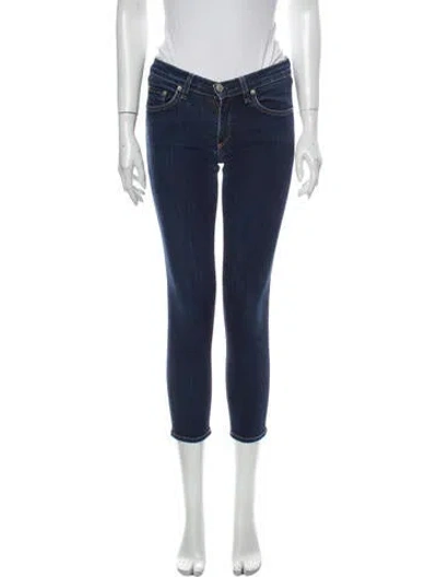 Pre-owned Rag & Bone Low-rise Skinny Leg Jeans In Blue