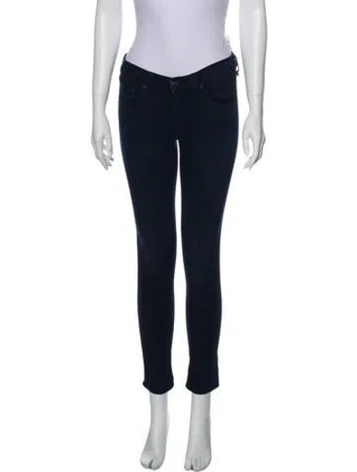 Pre-owned Rag & Bone Low-rise Skinny Leg Jeans In Blue