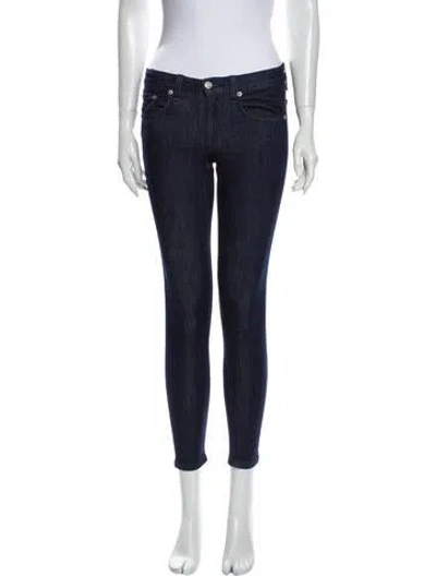 Pre-owned Rag & Bone Low-rise Skinny Leg Jeans In Blue