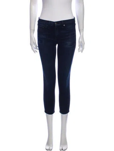 Pre-owned Rag & Bone Low-rise Skinny Leg Jeans In Blue