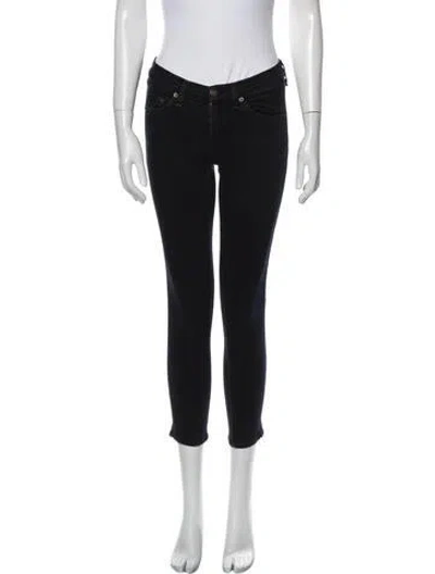 Pre-owned Rag & Bone Low-rise Skinny Leg Jeans In Blue