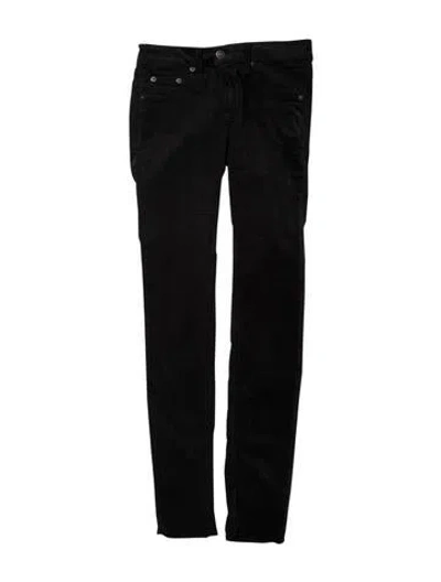 Pre-owned Rag & Bone Low-rise Skinny Leg Jeans In Gray