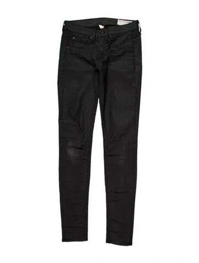 Pre-owned Rag & Bone Low-rise Skinny Leg Jeans In Gray