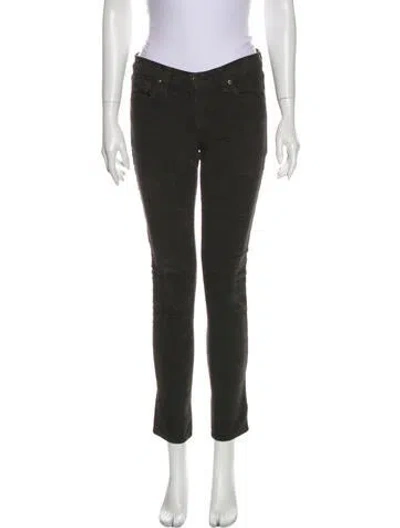 Pre-owned Rag & Bone Low-rise Skinny Leg Jeans In Gray